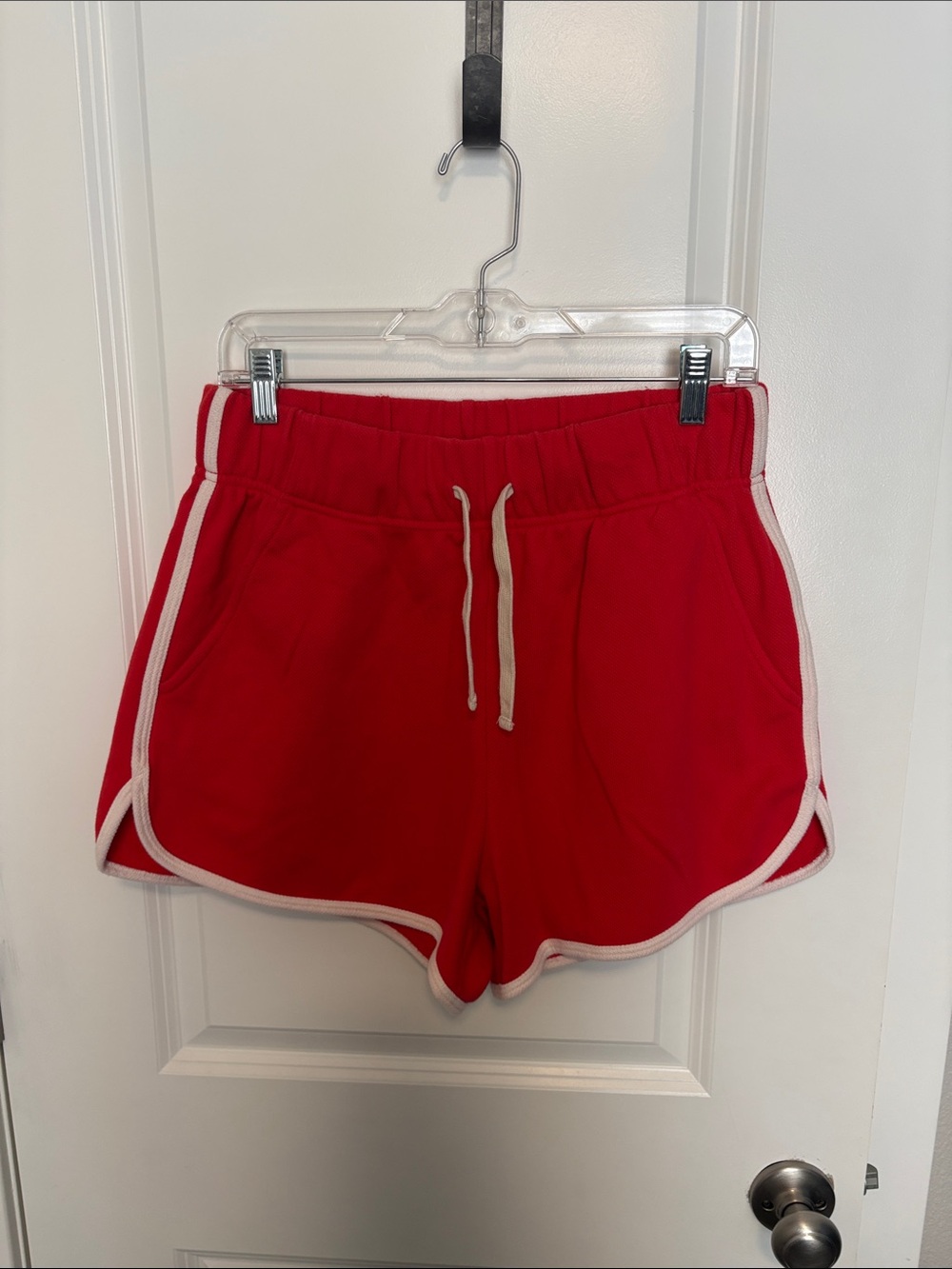 GAP Red Women's Athletic Shorts with White Trim